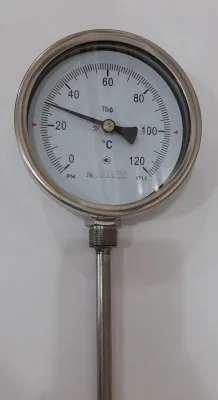 Биметаллический термометр ТБ-Ф от 0 до 120 С