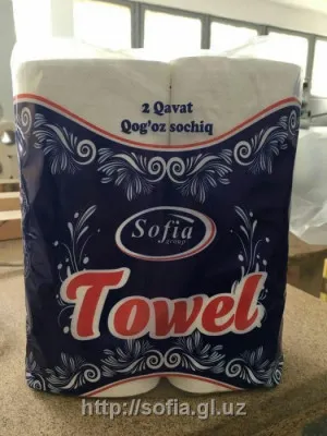 Двухслойные бумажные полотенца Tovel