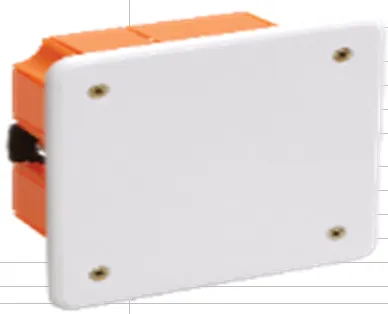 Коробка КМ41021 распаячная 92х92x45мм для полых стен (с саморезами, метал. лапки, с крышкой )(126 шт)