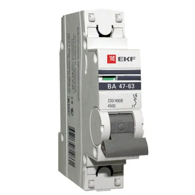 Автоматический выключатель ВА 47-63, 1P 0,5А (C) 4,5kA EKF 8600 2