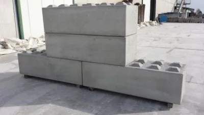 Блоки бетонные для стен (лего блоки)