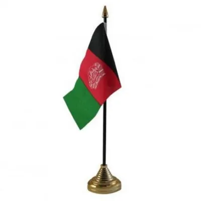 Флаг Афганистана настольный б/подст.