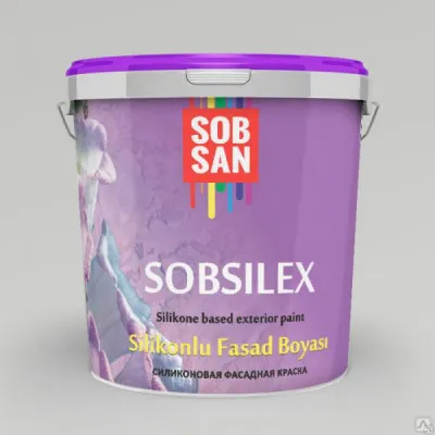 SOBSILEX силиконовая краска фасадная10кг