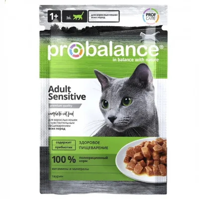 Влажный корм для кошек с чувствительным пищеварением