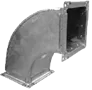 Фасонные воздуховоды шино-реечного соединения, толщина 0,7 мм