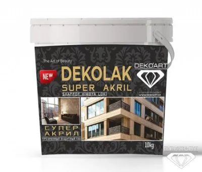 DEKOLAK SUPER AKRIL – Прозрачный защитный лак и грунтовка для экстерьера и интерьера (10кг)