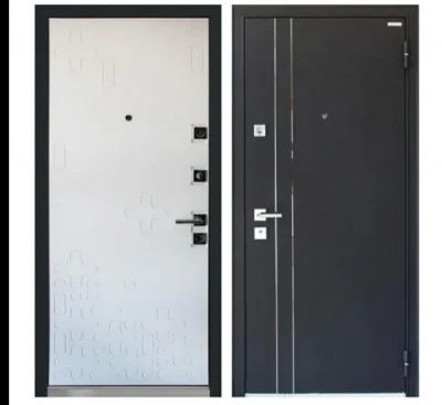 Двери Черный шелк "Mastino terra xpom", белый софт