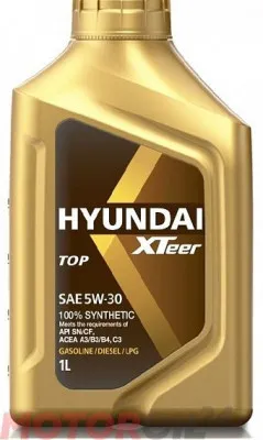 Моторное масло Hyundai Xteer TOP 5W-30/ 5W-40