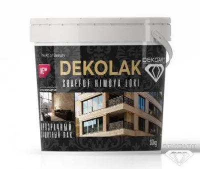 DEKOART DEKOLAK – Прозрачный защитный лак и грунтовка для экстерьера и интерьера
