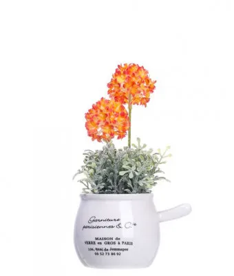 Декоративный керамический ковш с цветком (18 см) №306