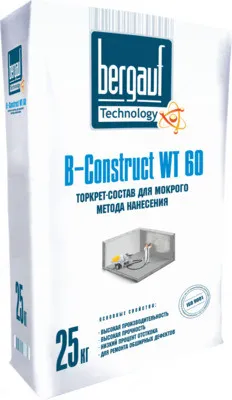 Торкрет - состав для мокрого метода нанесения B - CONSTRUCT WT 60|
B - CONSTRUCT WT 60
