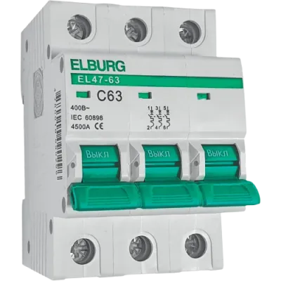 "ELBURG" Автоматический выключатель EL 47-63 4,5 кА 1п 10А С