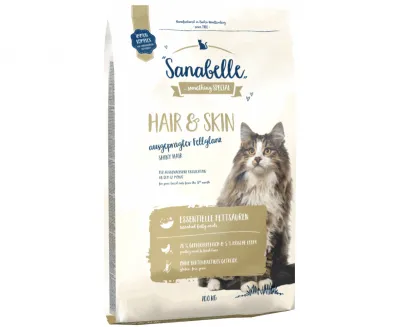Sanabelle hair & skin корм для поддержания здоровой кожи и шерсти кошки 0.5кг(развеc) #017572