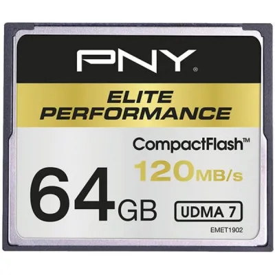 Карта памяти PNY Elite Performance CompactFlash 64GB 120Mb/s