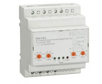 Автоматические переключатели фаз RM-PS3 16А 110...210В - 230...280В