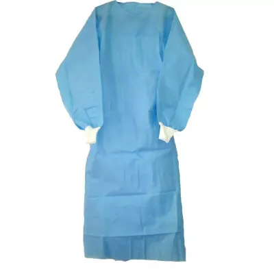 Операционные стерильный комбинирвнный халат c зашитным слоем (трёх)