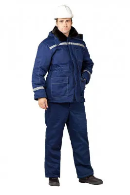 Строительная униформа с утеплением (синяя)