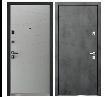 Двери Черный шелк "Premium 70", бетон темный