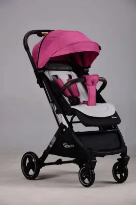 Складная коляска для новорожденных pink