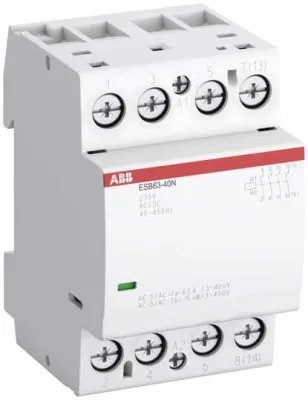 Модуль контактор ESB63-40N-06, рабоч ток Ie=63А, номин мощн 14,5кВт, 4НО, 220В/50Гц , АС