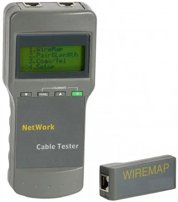 Тестер LAN c измерением длины кабеля