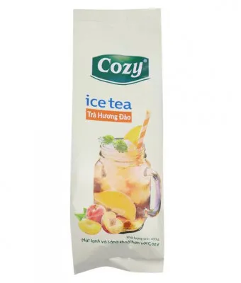 Растворимый чай со вкусом персика Ice tea Cozy, 400 гр