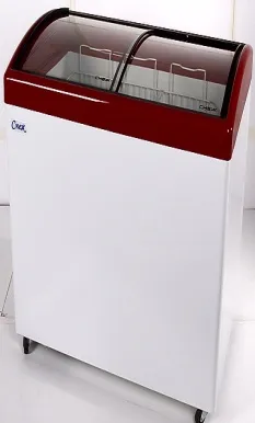 Морозильный ларь млг-350 элегант, гнутое стекло (объём 315 литров)