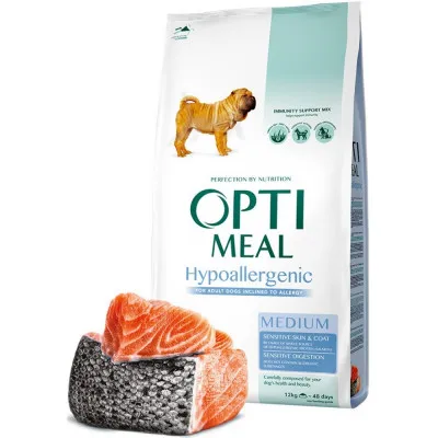 Гипоаллергенный корм для собак средних пород с лососем — 1кг