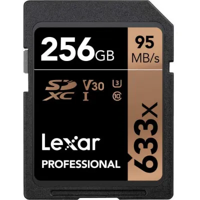 Карта памяти Lexar Professional SDXC UHS-I / U3 256GB 633X 4K