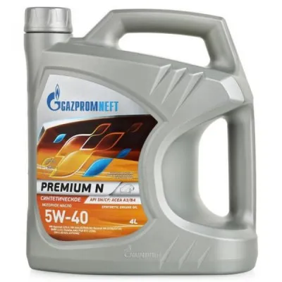 Моторное масло Gazpromneft Premium 5W40, 4 литра