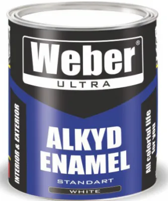 Эмаль ALKID ENAMEL STANDART белого цвета  2,7 кг