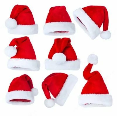Новогодние шапки Санта Клауса для всей семьи