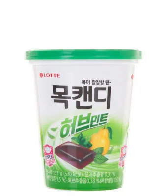 Травяные леденцы для горла Throat Candy (Herb) Lotte137 г