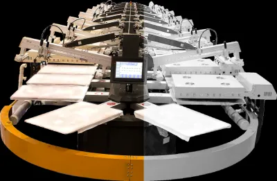 Автоматический овальный печатный станок (Шелкография) HJD