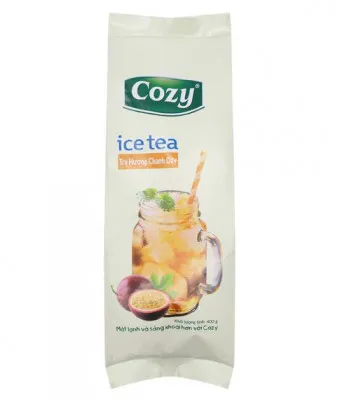 Растворимый чай со вкусом маракуйя Ice tea Cozy, 400 гр