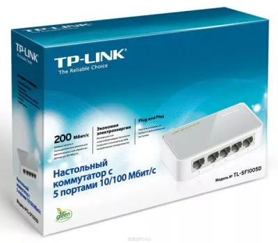 Мини коммутатор TP-Link TL-SF1005D 5-портов (Switch)