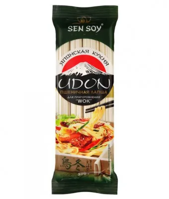 Лапша пшеничная Udon premium Sen Soy, 300 гр