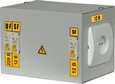 Ящик с понижающим трансформатором ЯТП-0,25 230/ от 12 до 42 В-2 36 УХЛ4 IP30 IEK