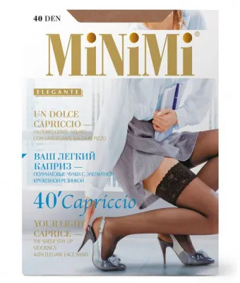 Чулки женские MINIMI  CAPRICCIO 40 Mini CAPRICCIO Daino,40 ден
