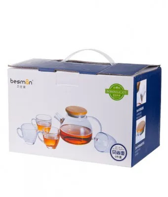 Чайный набор ( чайник+ 4 чашки) Besman