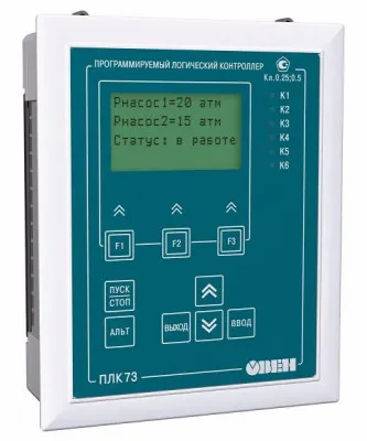 ПЛК73 контроллер с HMI для локальных систем в щитовом корпусе