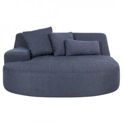 Круглый диван (синий)