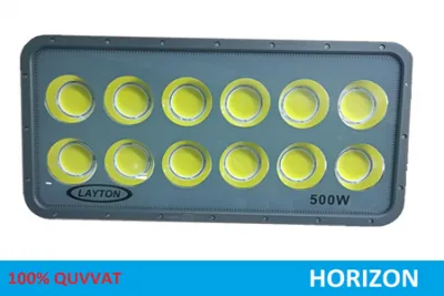 Ko'cha yoritgichlari uchun Spotlight HORIZON 500W "LAYTON" COB LED