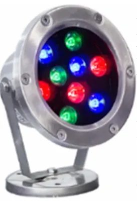 Светильник LED UNDER WATER LIGHT UWL002 9W , RGB    w/trans+пульт