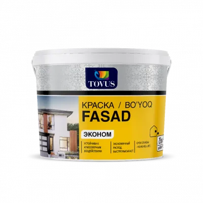 Водоэмульсионная краска для наружных работ «FASAD» эконом