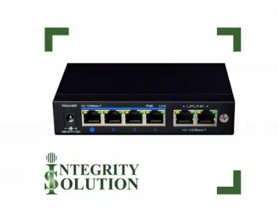Utepo коммутатор UTP3-SW04-TP60 4-портовый 100М POE, 2 порта 100М uplink порта Integrity Solution