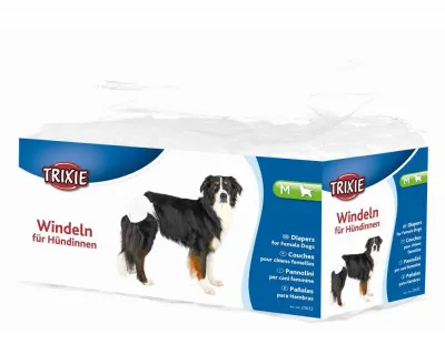 Trixie подгузники для собак женского пола  (m)32-48 см 12шт #23633