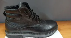 Ботинки Медведь Z-9 (повседневные) Черные, натуральная кожа, натуральный мех