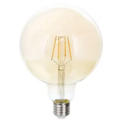Лампа LED FL G125 6W 600LM GOLD E27 2700K50sh