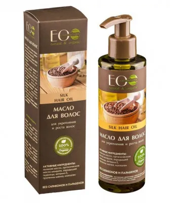 Масло для укрепления и роста волос шелковое silk hair oil, 200 мл